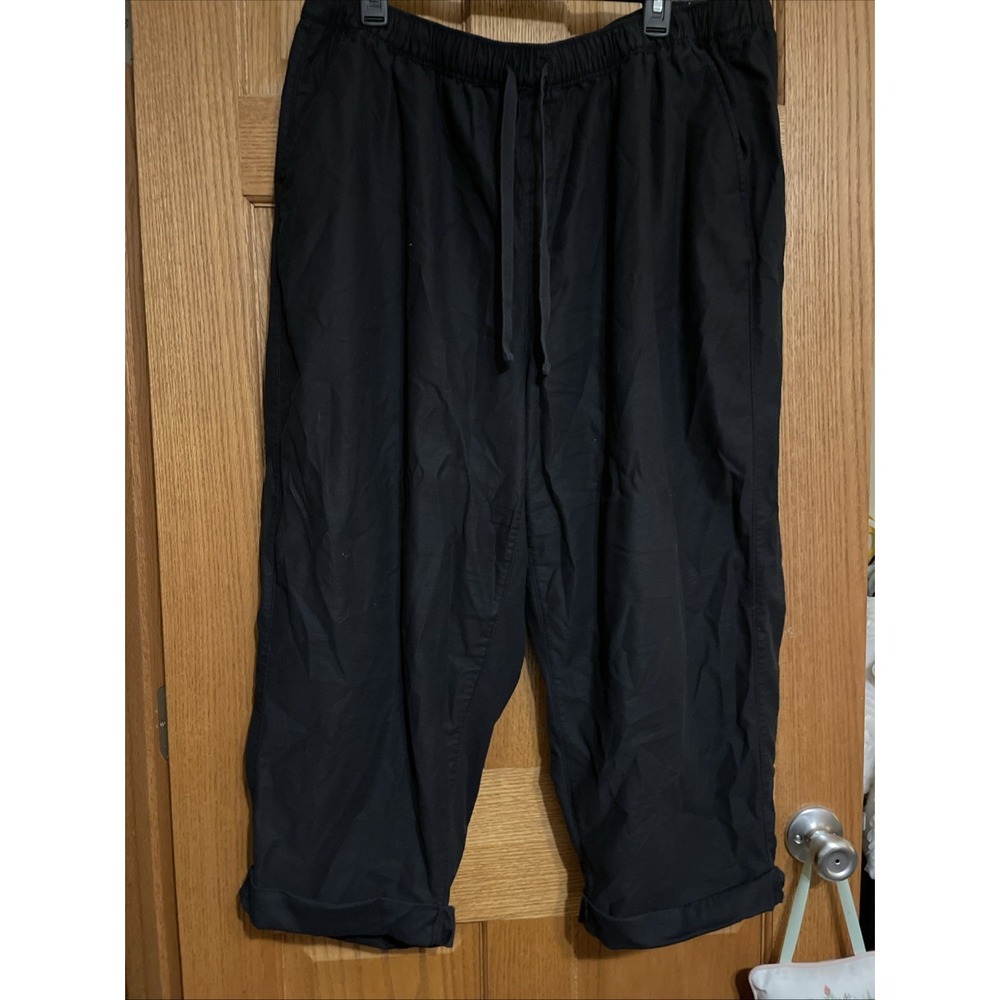 Lane Bryant Women's Ankle Pants Sz 18/20‎ Crop Black